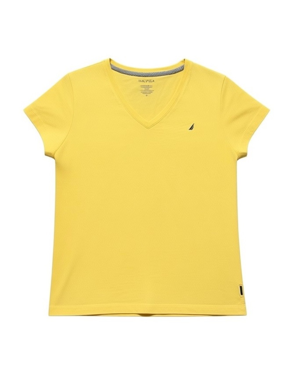 Nautica Yellow V-Neck Tee – XL
